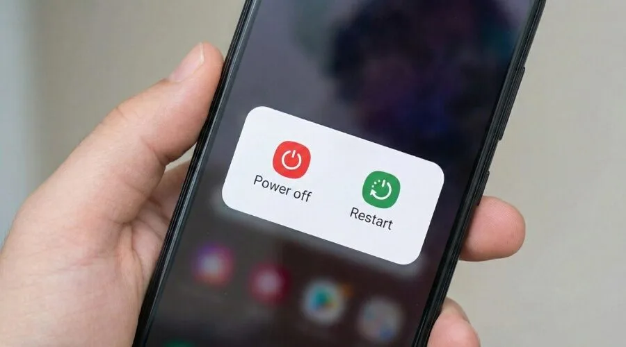The Power Menu Appears