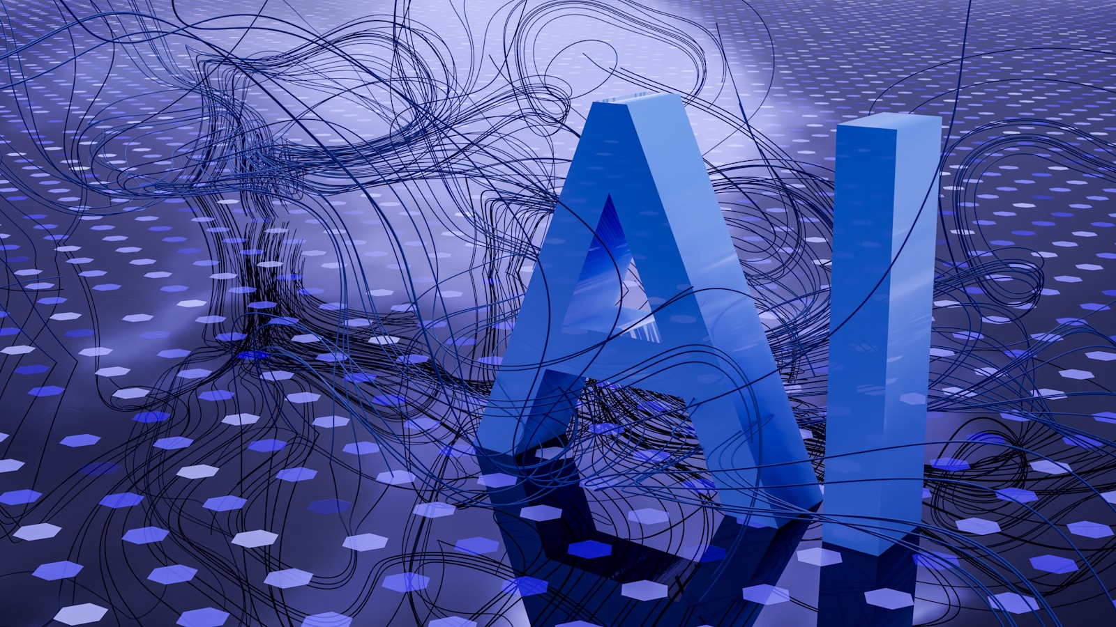 Artificial intelligence content creation concept