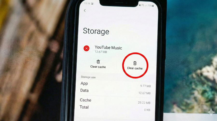 Išvalykite talpyklą