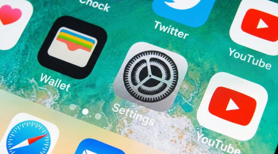 Pradžios ekranas iphone